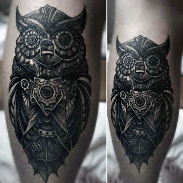 14+ Fantastic Steampunk Owl Tattoo Designs - PetPress